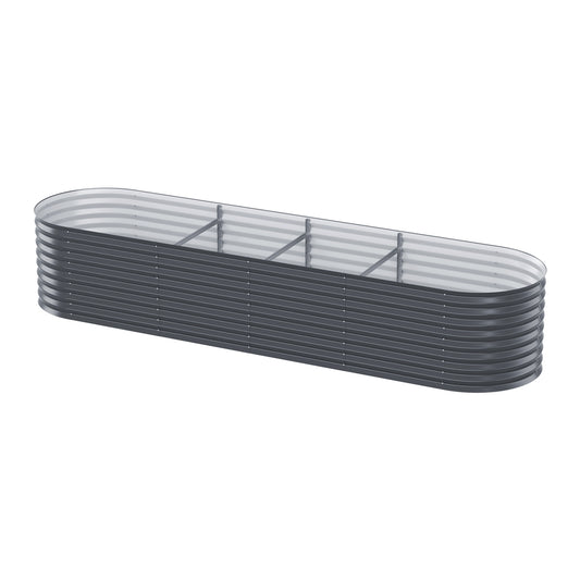 Marlook Garden Bed 320X80X56cm Oval Planter Box