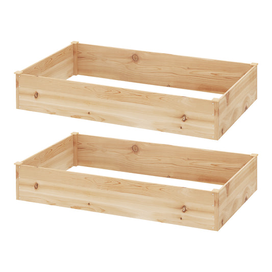 Marlook Garden Bed 150x90x30cm Wooden Planter Box Raised Container Growing