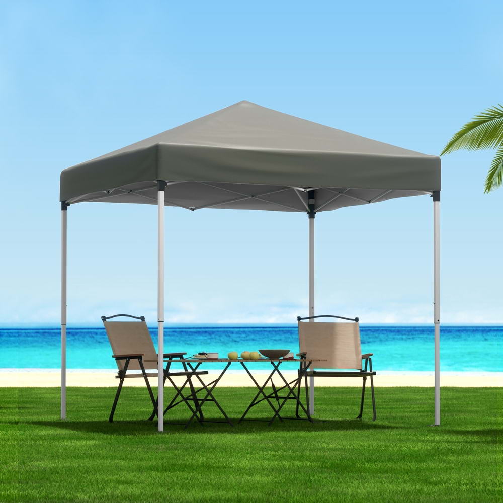 Marlook Gazebo 2x2m Outdoor Patio Garden Marquee Shade Grey
