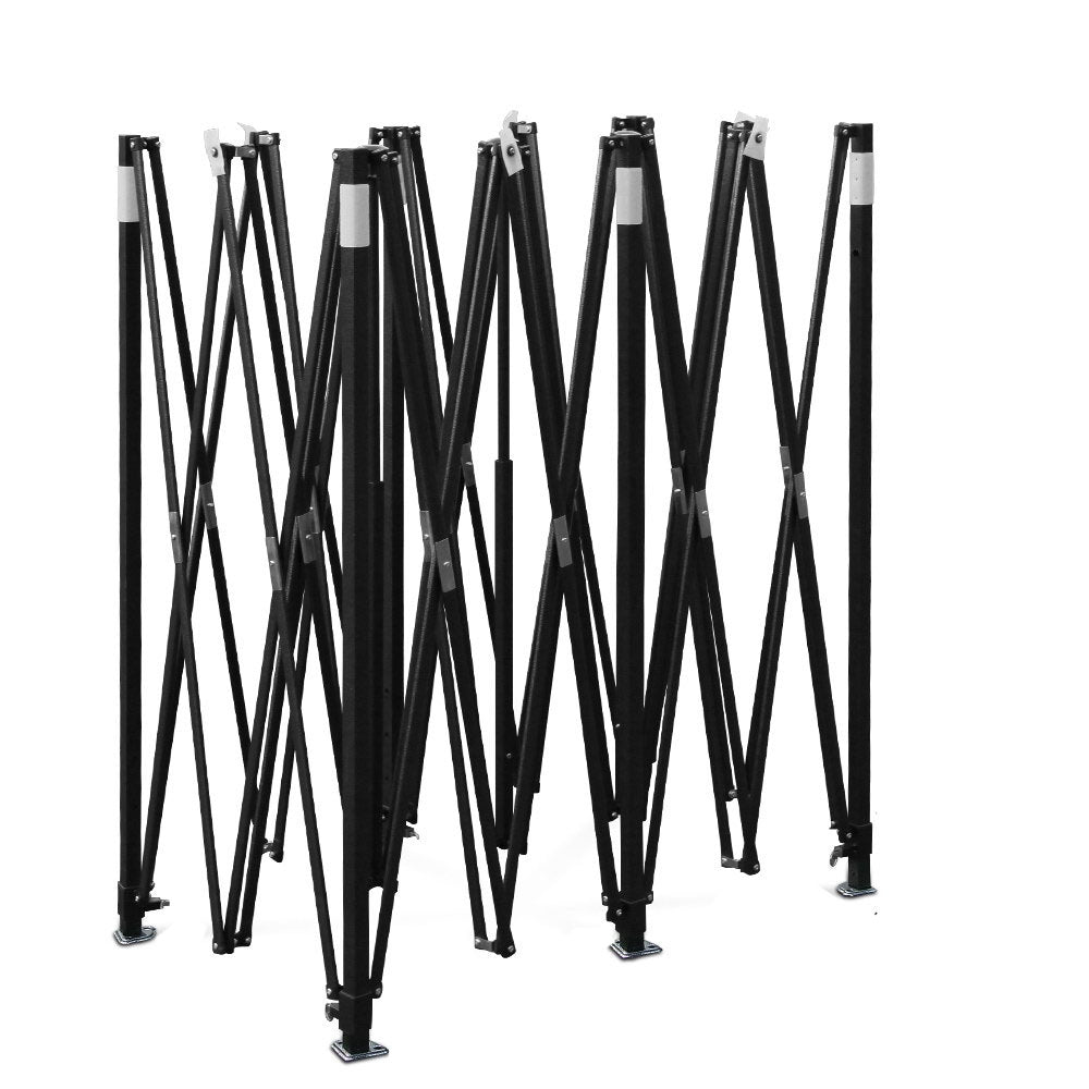 Marlook Gazebo Pop Up Marquee 3x6 Folding Outdoor 500D Tent Base Pod Black