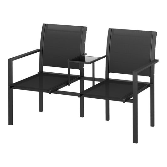 Marlook Outdoor Garden Bench Seat Chair Table Loveseat Patio Furniture Park
