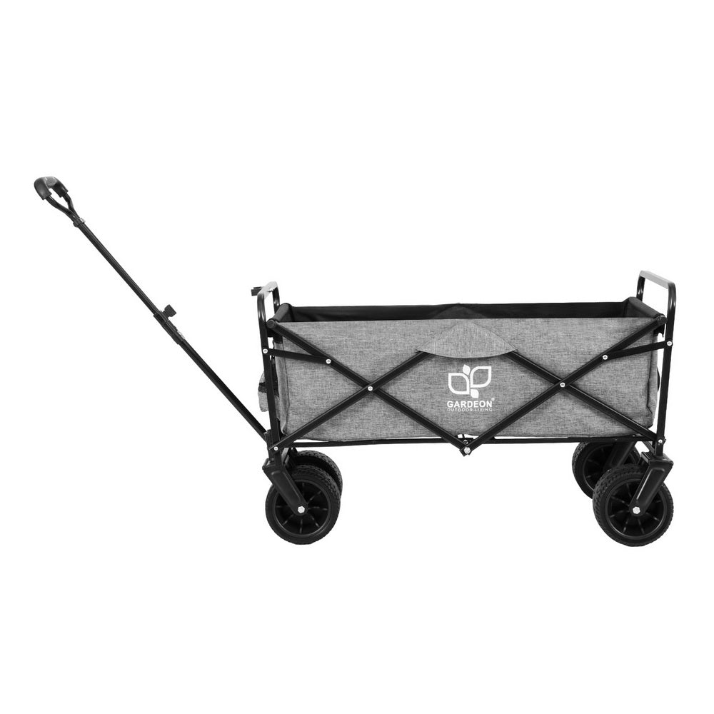 Marlook Garden Cart with Cargo Net Grey
