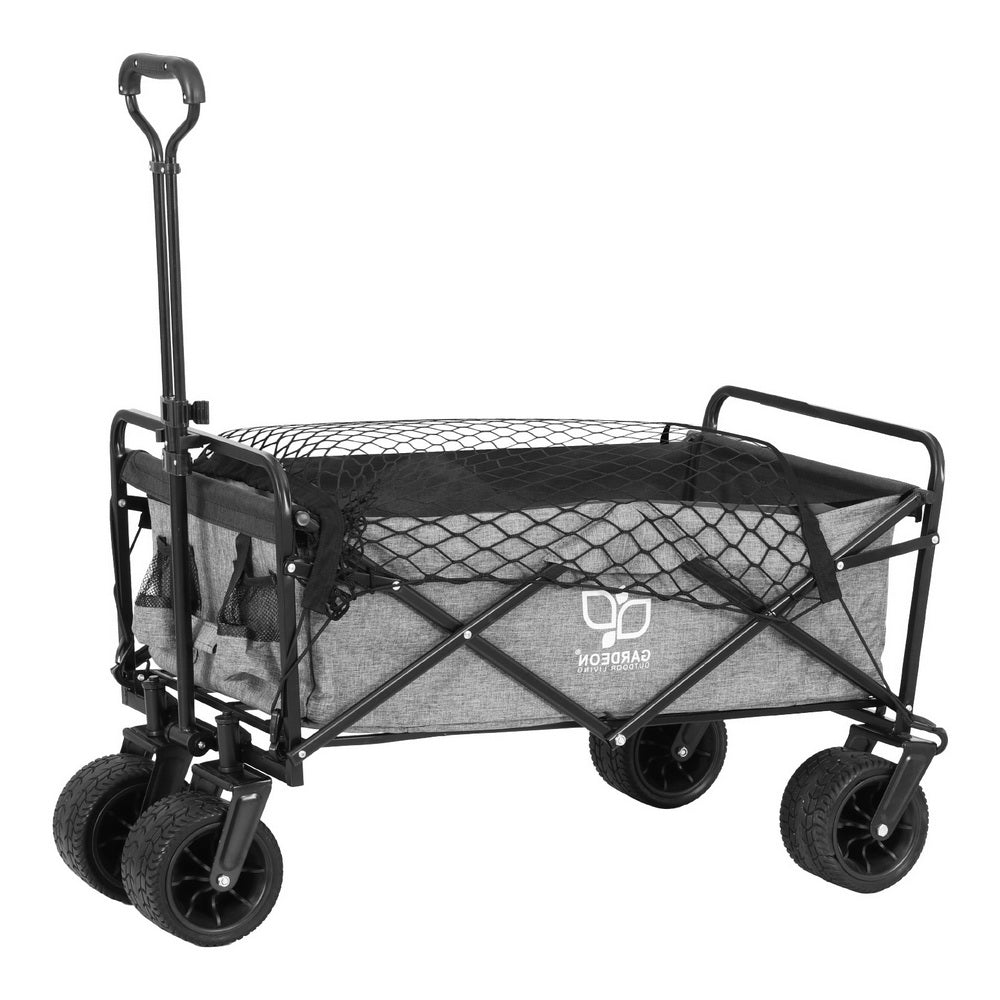 Marlook Garden Cart with Cargo Net Grey