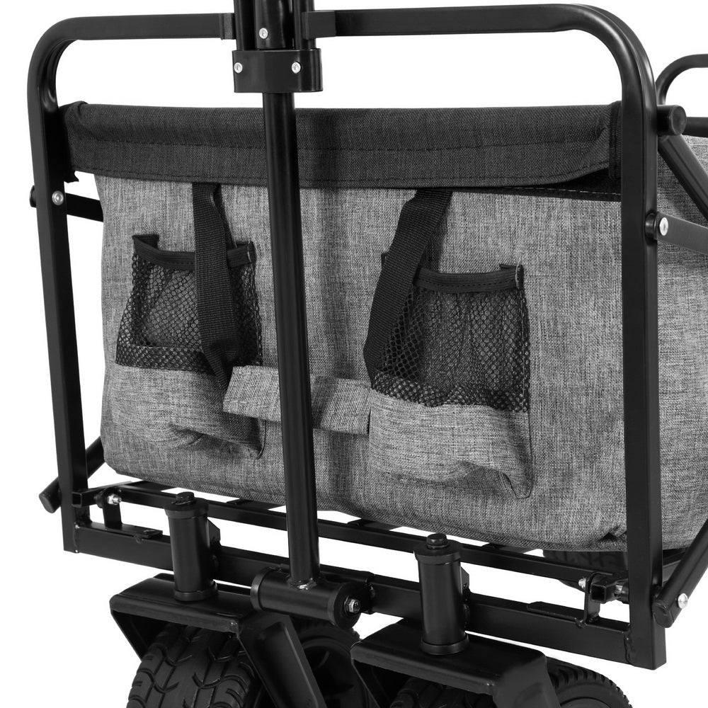 Marlook Garden Cart with Cargo Net Grey