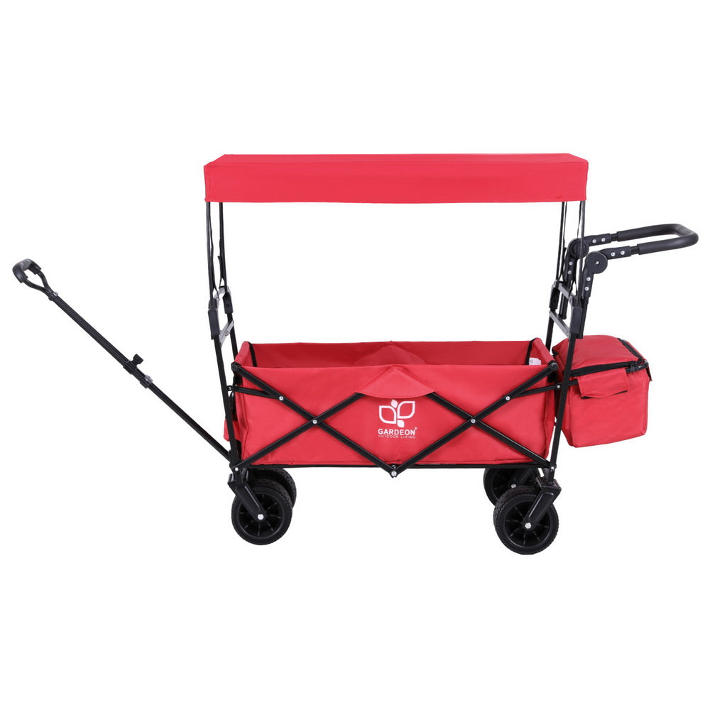 Marlook Garden Cart with Removable Canopy Red