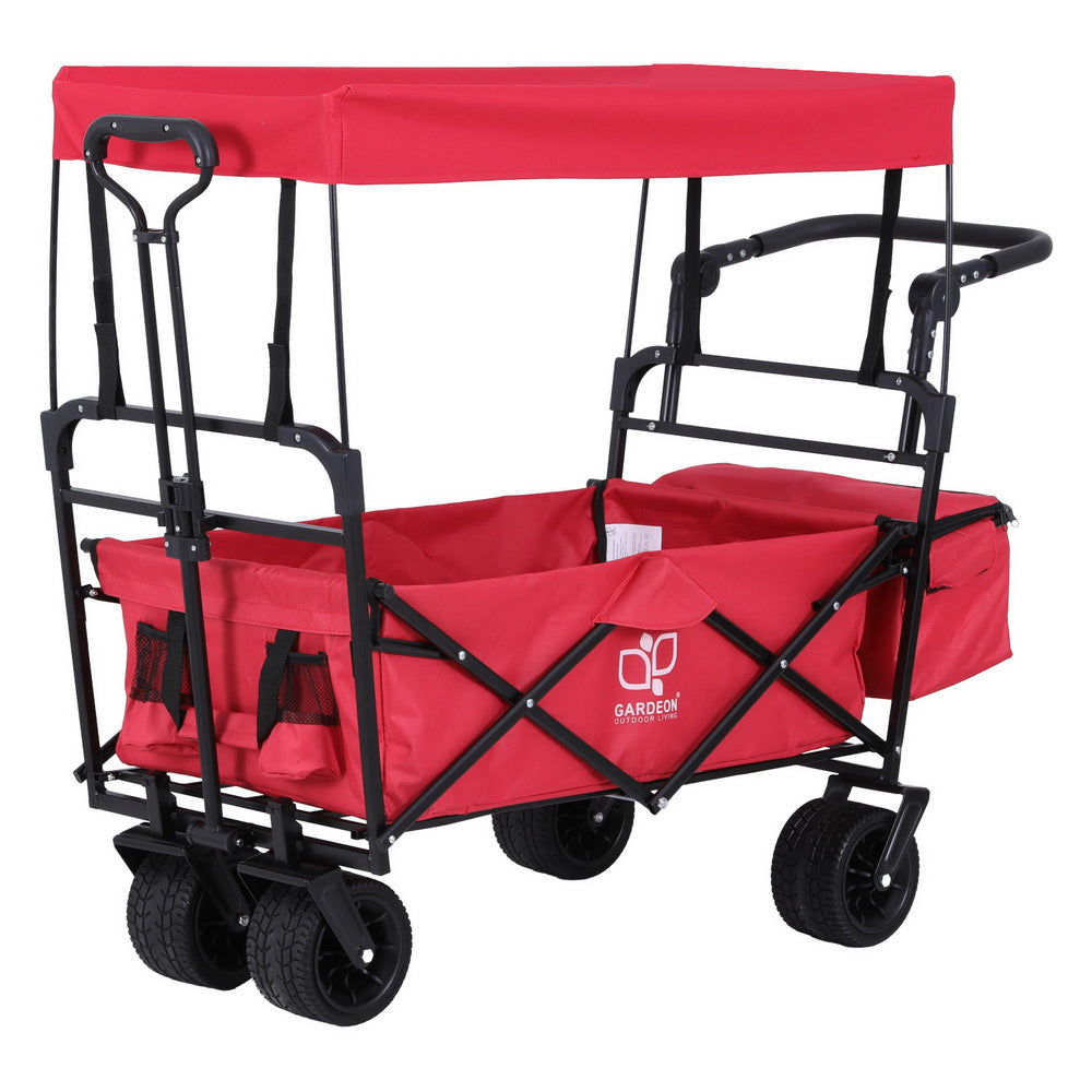 Marlook Garden Cart with Removable Canopy Red