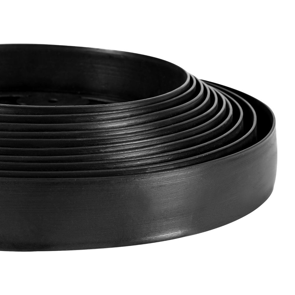 Marlook Garden Edging 5CM x 10M Border Support Landscape Edge Black X5