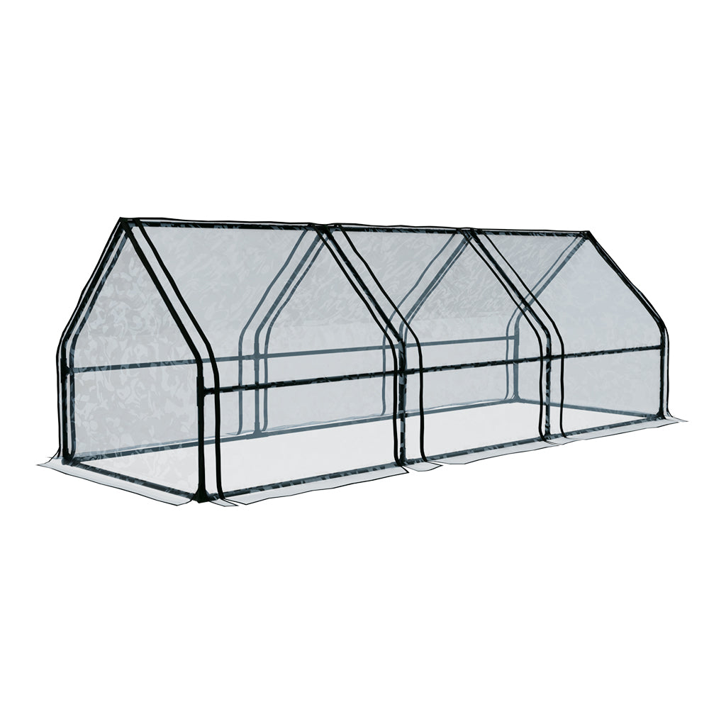 Marlook Greenhouse 2.7x0.9x0.9M Mini Green House Raised Garden Bed Planter Box