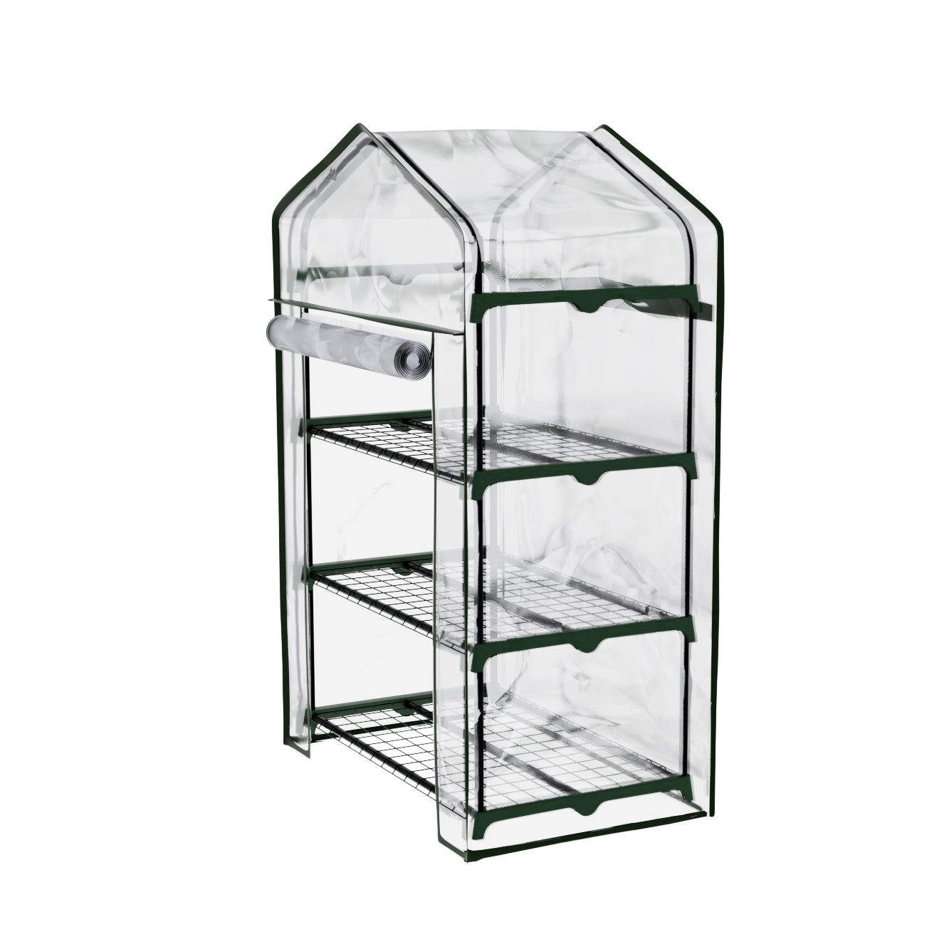 Marlook Greenhouse 3 Tiers Mini Green House Garden Bed Planter Box 1.28x0.7x0.5M