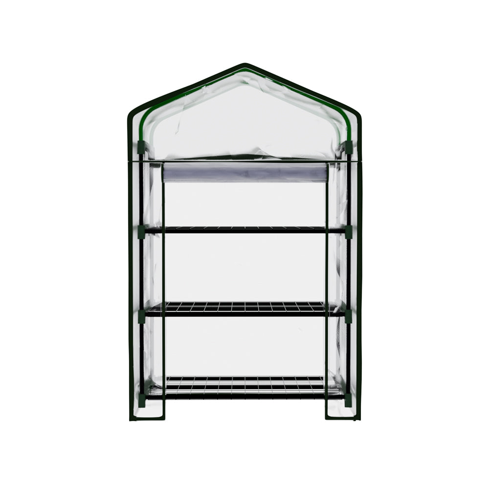 Marlook Greenhouse 3 Tiers Mini Green House Garden Bed Planter Box 1.28x0.7x0.5M