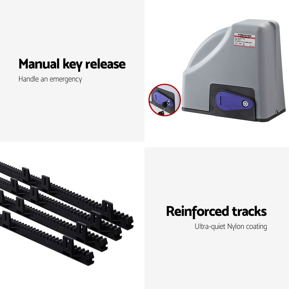 Marlook Automatic Sliding Gate Opener Kit 4M 800KG