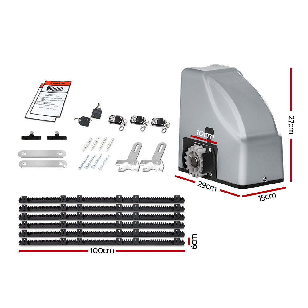 Marlook Automatic Sliding Gate Opener Kit Keypad 6M 800KG