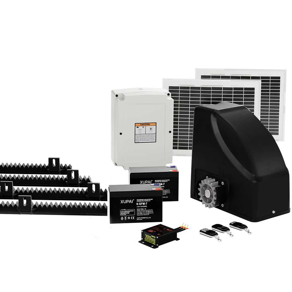 Marlook Automatic Sliding Gate Opener Kit 20W Solar Electric 4M 600KG