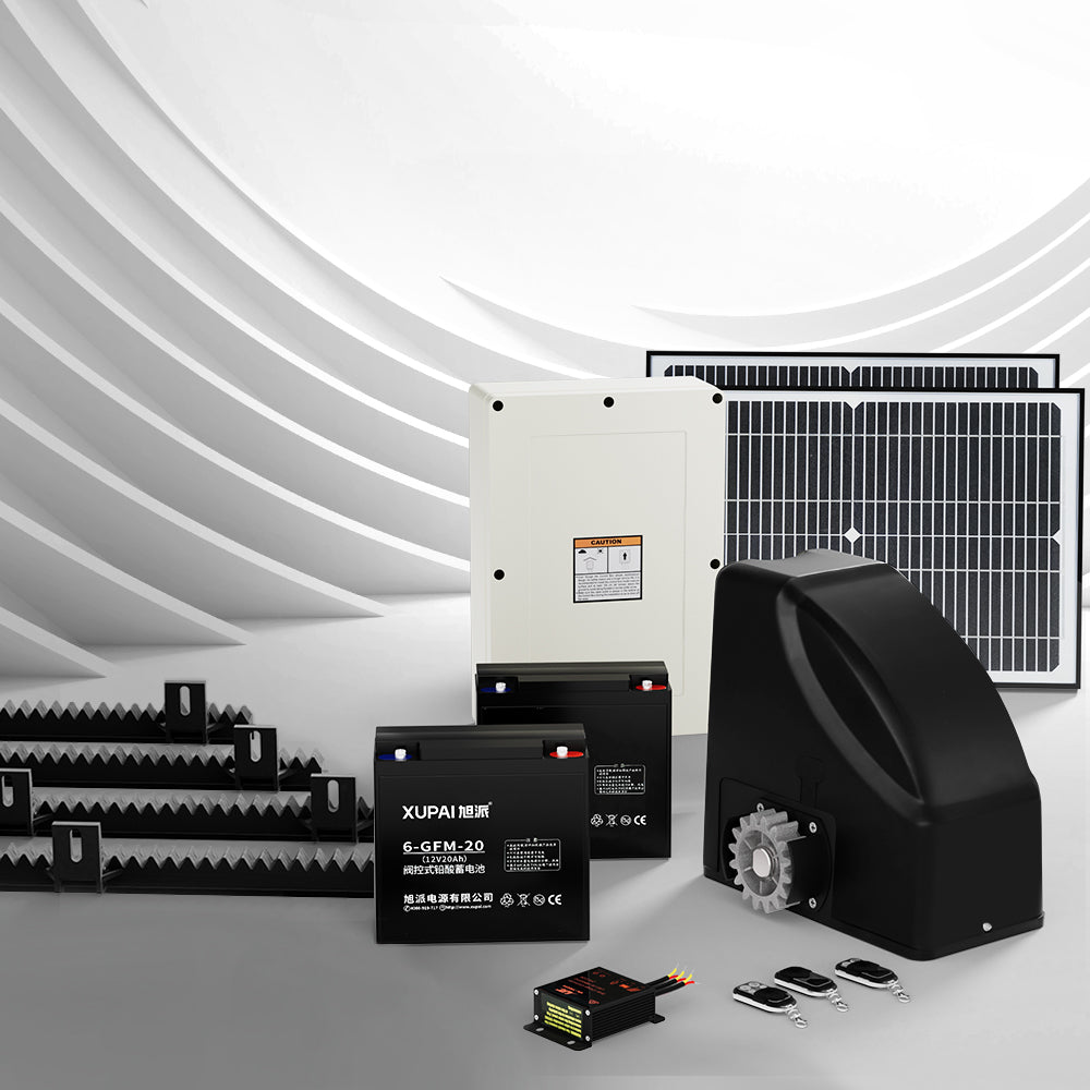Marlook Automatic Sliding Gate Opener Kit 40W Full Solar Electric 4M 600KG