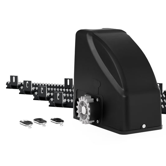Marlook Automatic Sliding Gate Opener Kit Electric 4M 600KG 3 Control Remotes