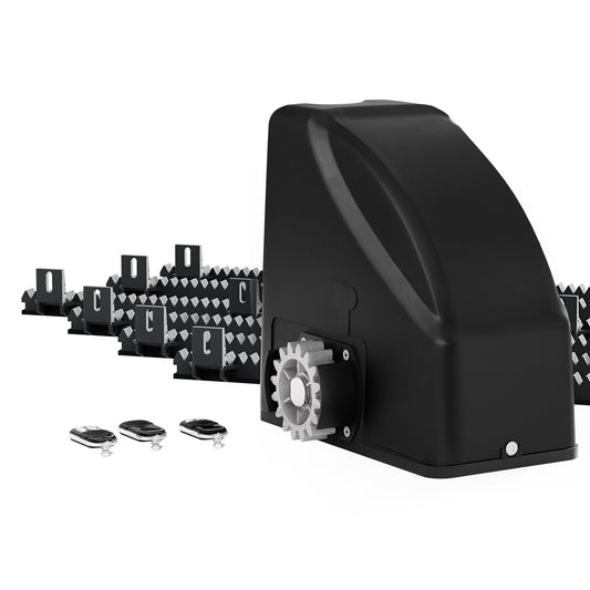 Marlook Automatic Sliding Gate Opener Kit Electric 6M 600KG 3 Control Remotes