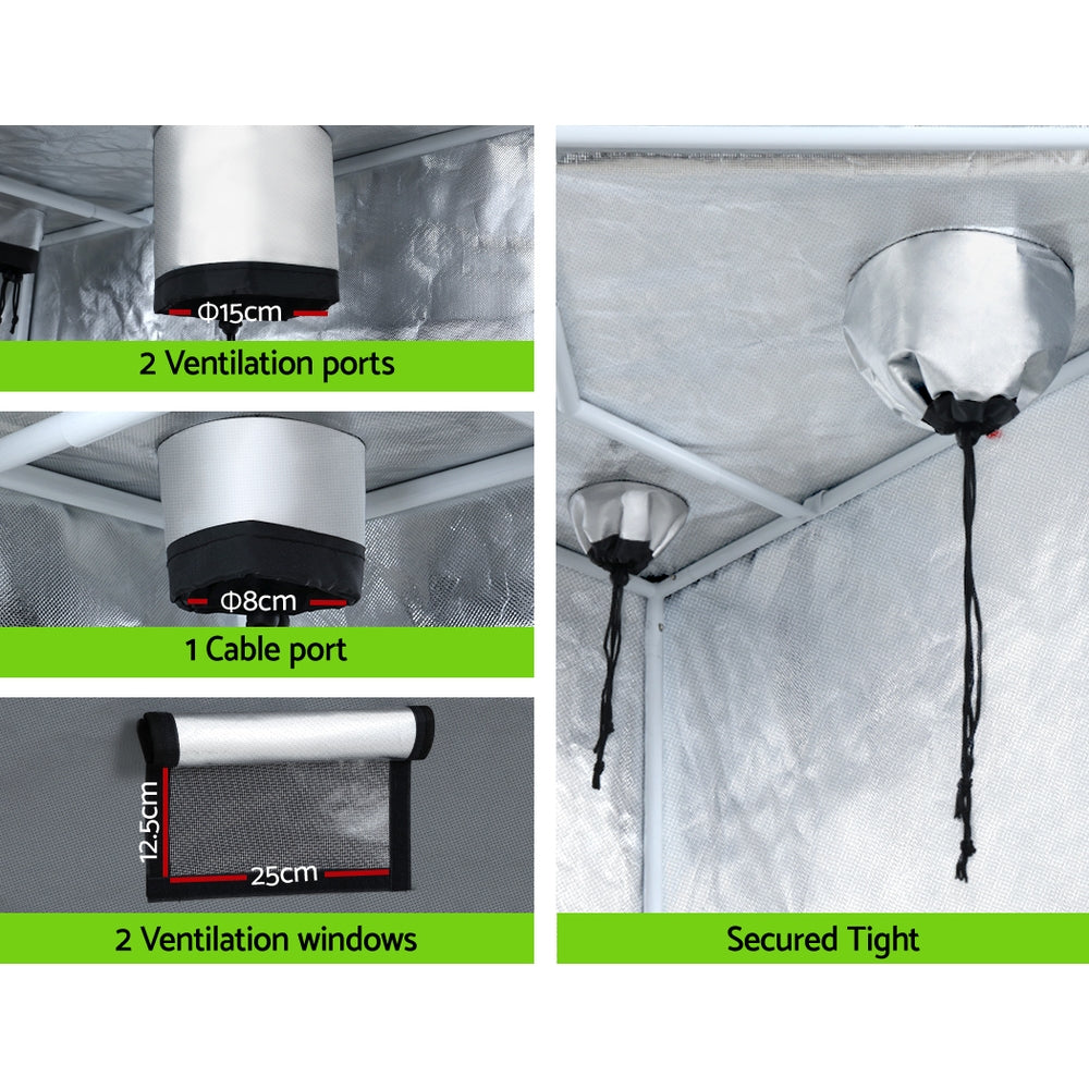 Marlook Grow Tent Kits Hydroponics Kit Indoor Grow System 142X100X180CM