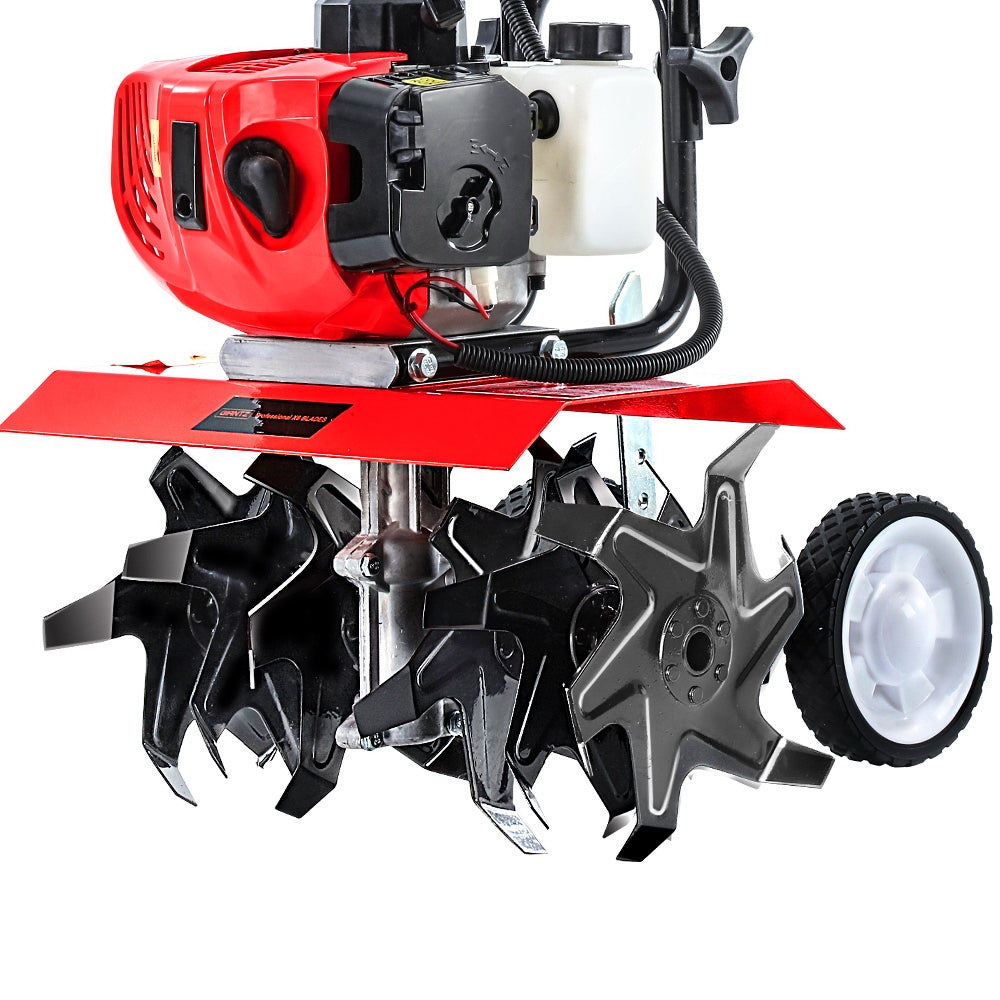 Marlook 65CC Tiller Garden Cultivator Rototiller 6 Blades Soil Plower Rotary Hoe