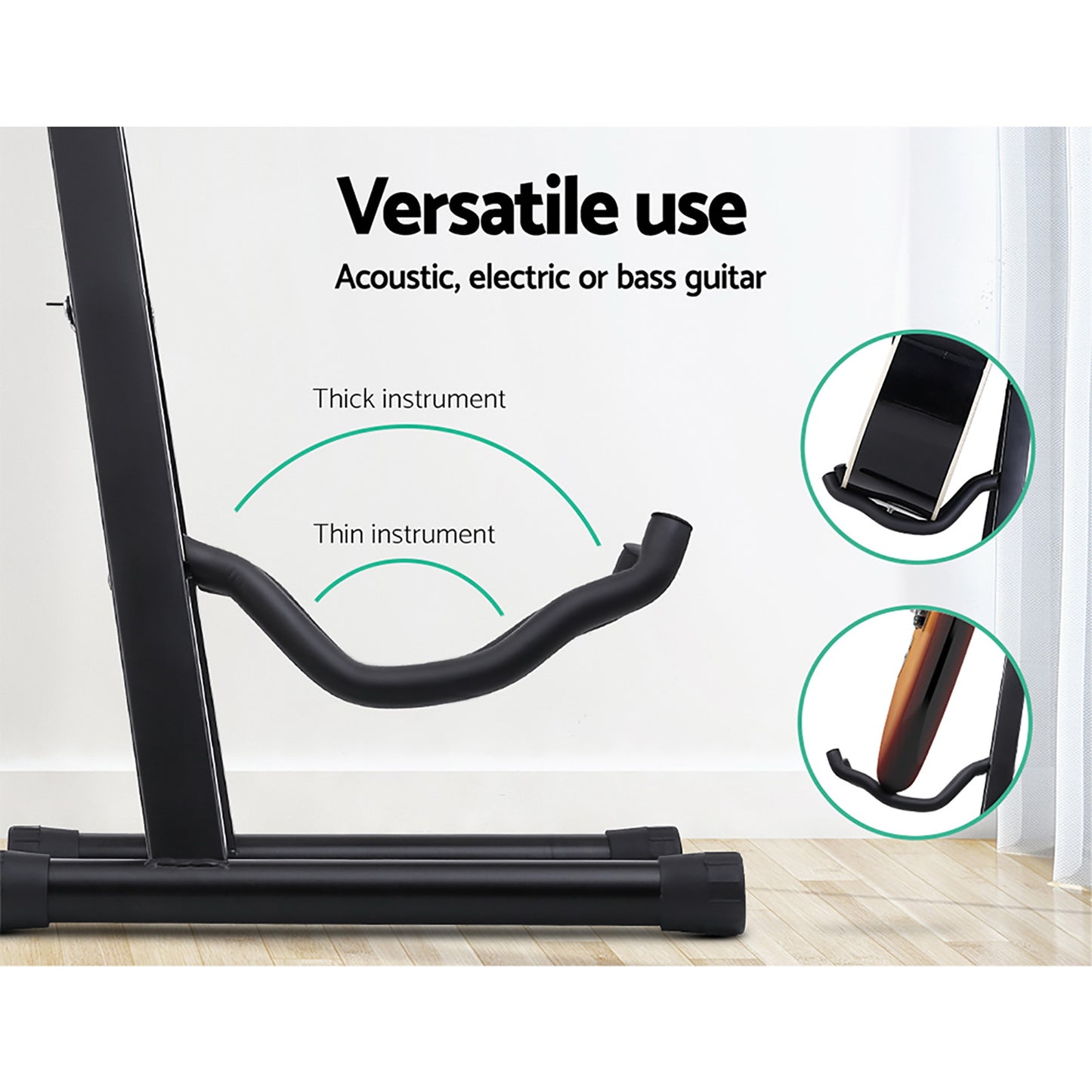 Marlook Guitar Stand Folding Portable Floor Rack Holder