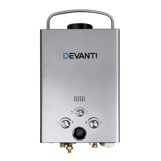 Marlook Portable Gas Water Heater 8L/Min LPG System Grey