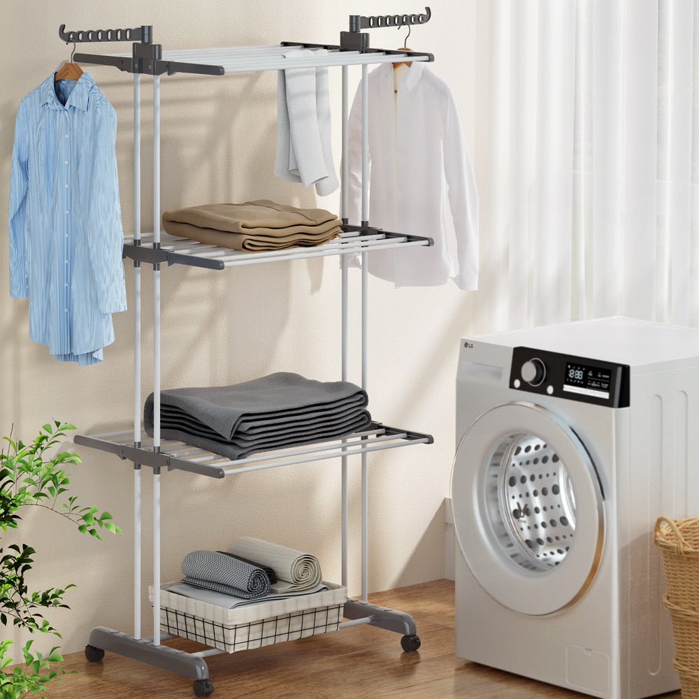 Marlook Clothes Drying Rack 173cm Coat Aier Hanger Foldable