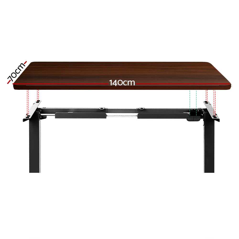 Marlook Standing Desk Motorised Walnut 140CM