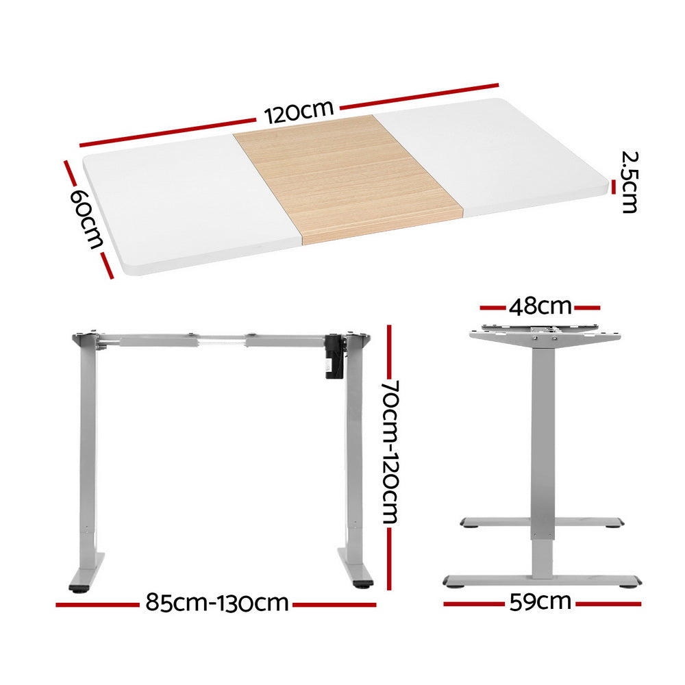 Marlook Standing Desk Electric Sit Stand Desks 120CM