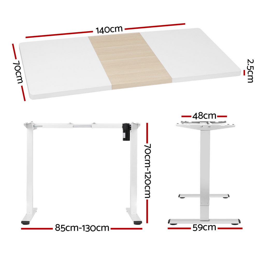 Marlook Electric Standing Desk Sit Stand Desks 140CM