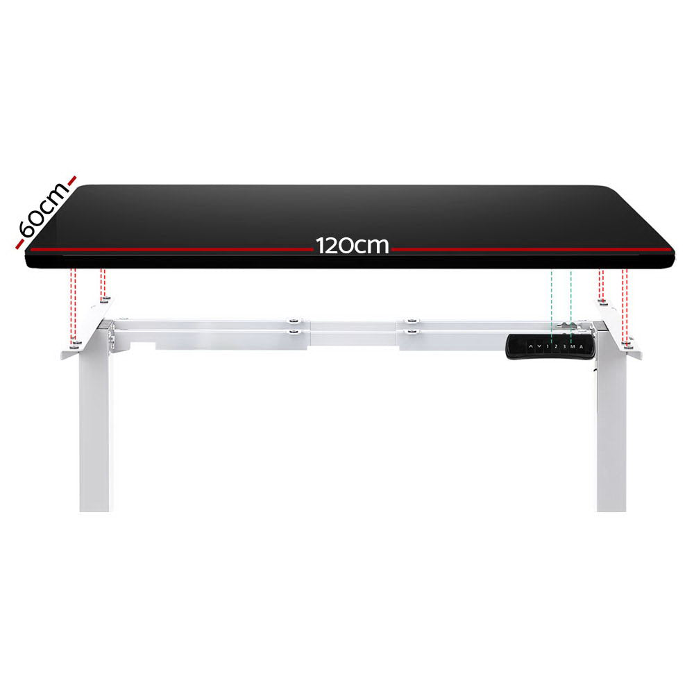 Marlook Standing Desk Motorised Dual Motor 120CM Black