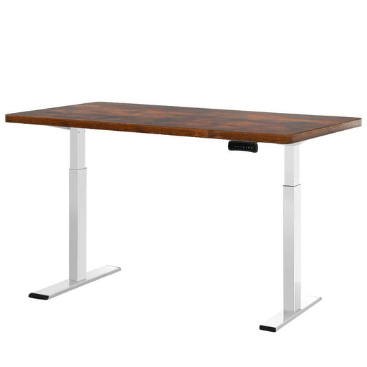 Marlook Standing Desk Motorised Dual Motor 140CM Rustic Brwon