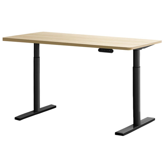 Marlook Standing Desk Motorised Electric Dual Motor White Oak 140CM