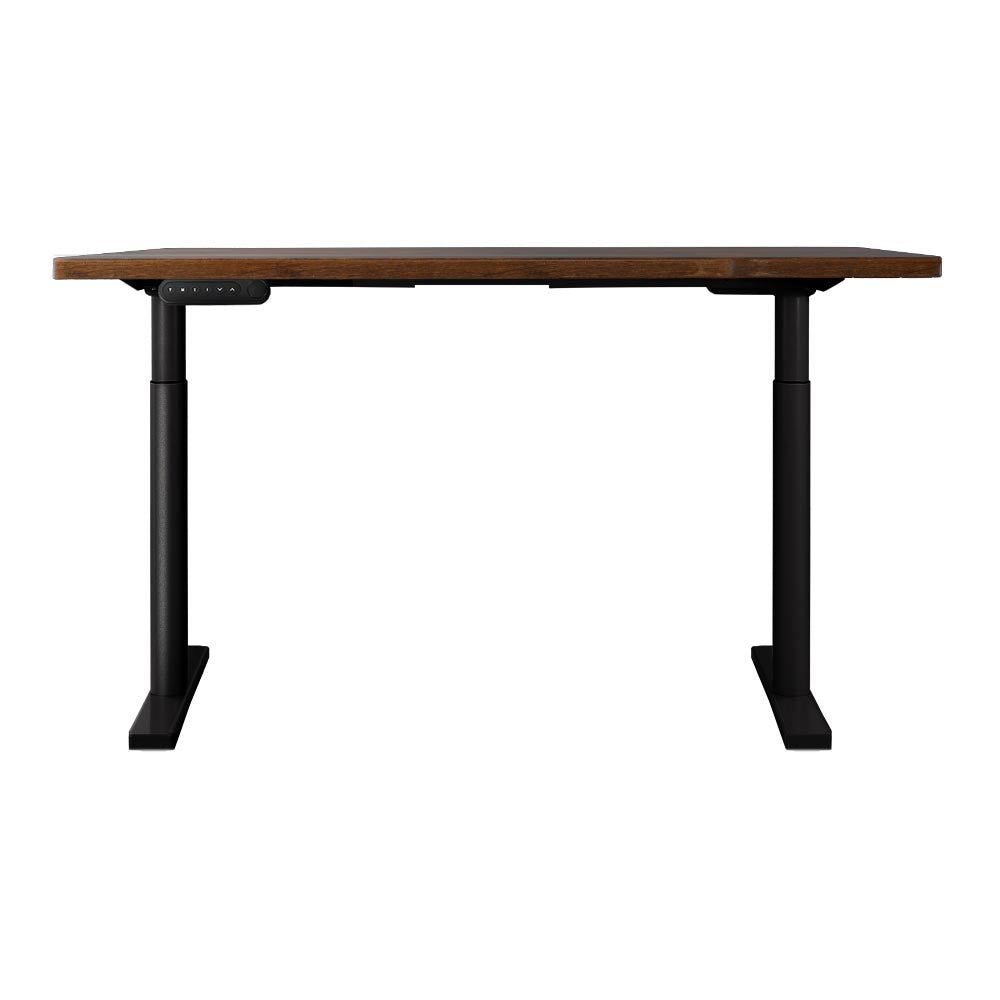 Marlook Standing Desk Motorised Electric Dual Motor Rustic Brown 140CM