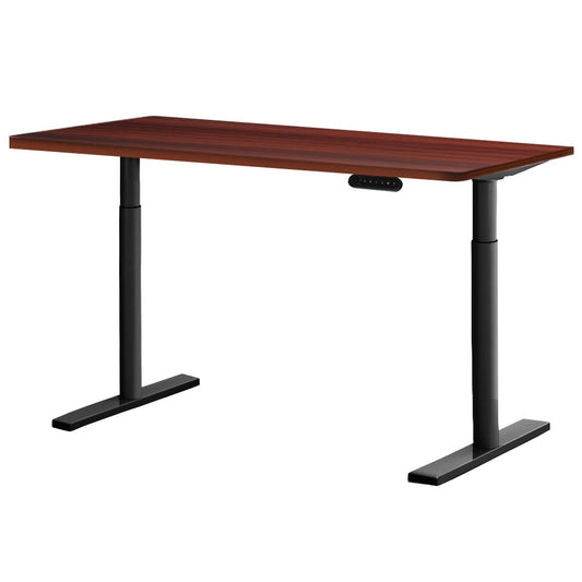 Marlook Standing Desk Motorised Electric Dual Motor Walnut 120CM