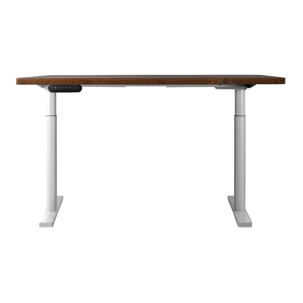 Marlook Standing Desk Motorised Electric Dual Motor 140CM Rustic Brown