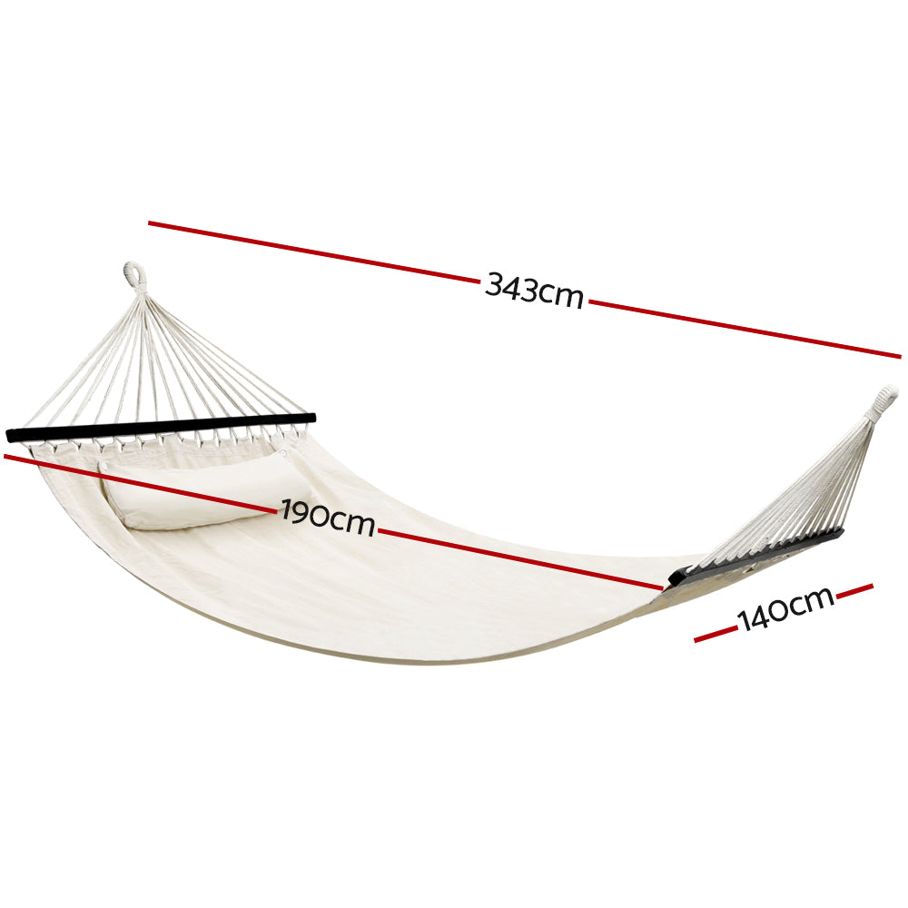 Marlook Hammock Bed Outdoor Camping Portable Hanging Chair 2 Person Piillow