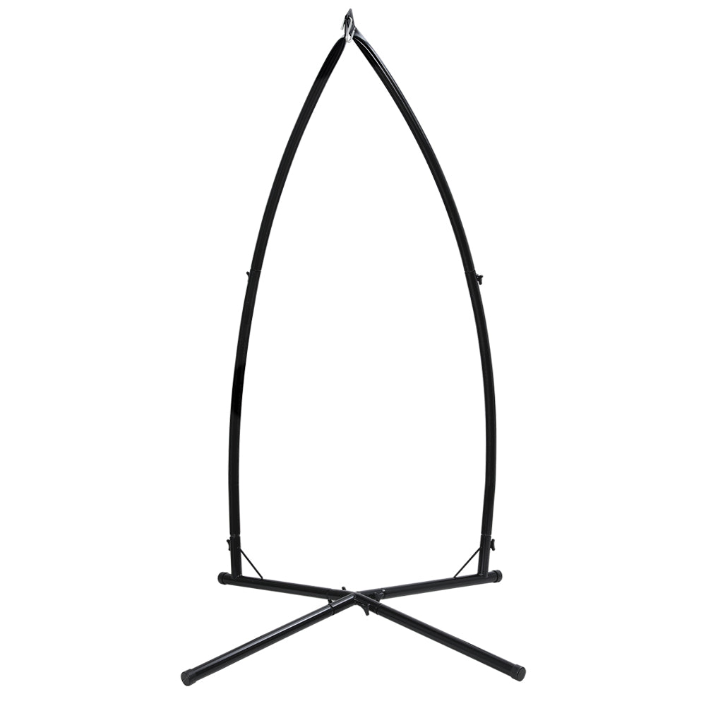 Marlook Hammock Chair Steel Stand Outdoor Furniture Heavy Duty Black