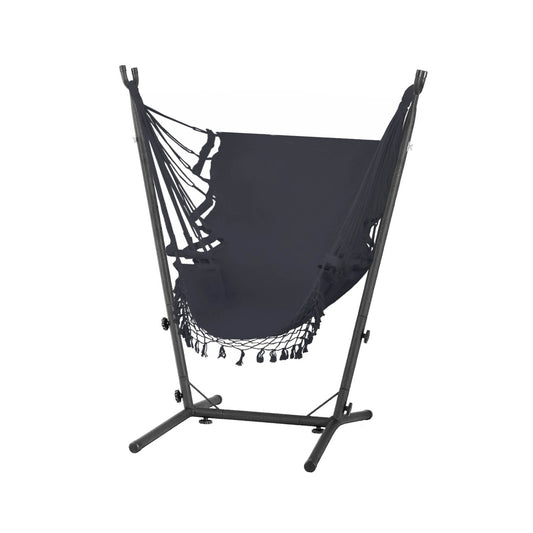 Marlook Hammock Chair Outdoor Camping Hanging with Stand Grey