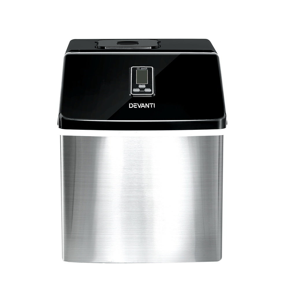 Marlook 3.2L Portable Ice Cube Maker Cold Commercial Machine Stainless Steel