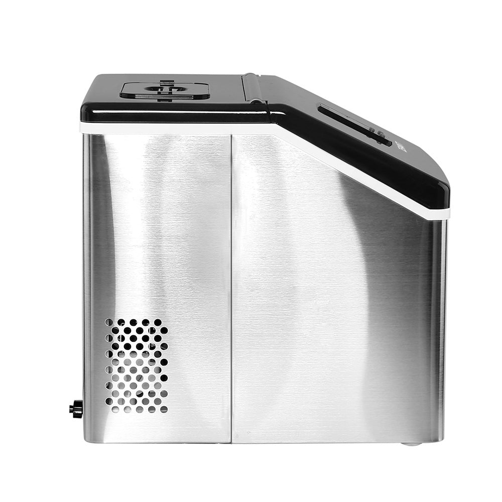 Marlook 3.2L Portable Ice Cube Maker Cold Commercial Machine Stainless Steel