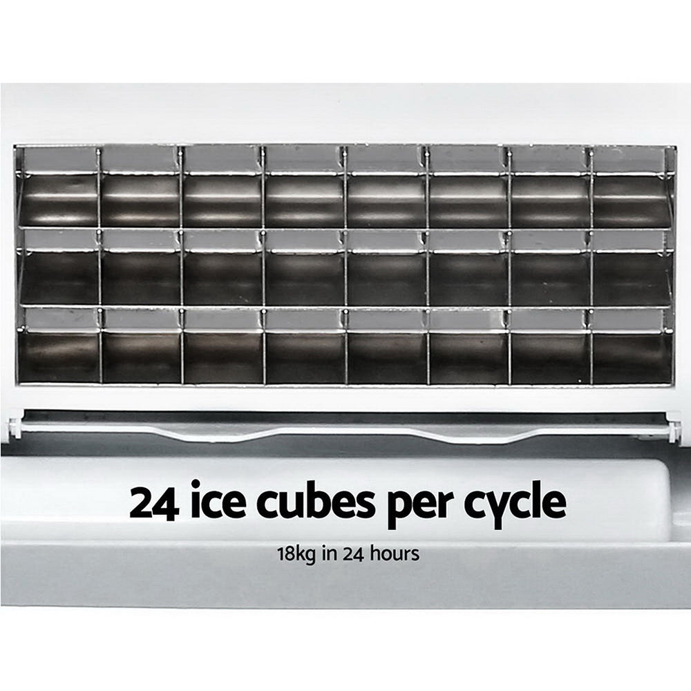 Marlook 3.2L Portable Ice Cube Maker Cold Commercial Machine Stainless Steel