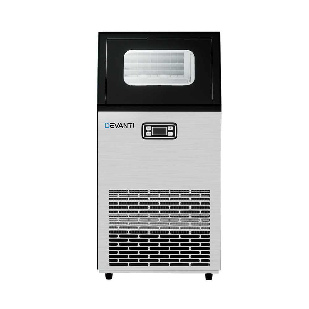 Marlook Commercial Ice Maker Machine 45kg Ice Cube Tray Bar Stainless Steel
