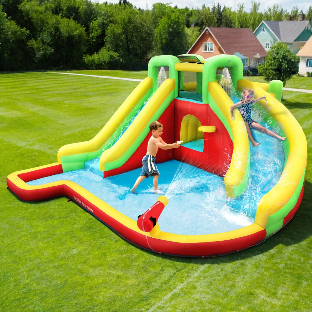 Marlook Kids Inflatable Pool Water Slide Park Jumping Castle 575X445CM