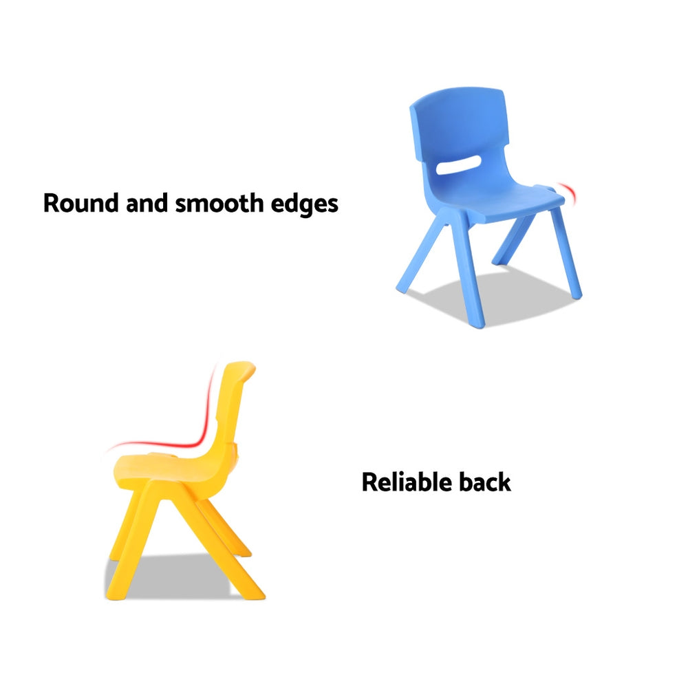 Marlook 9PCS Kids Table and Chairs Set Children Study Desk Furniture Plastic 8 Chairs
