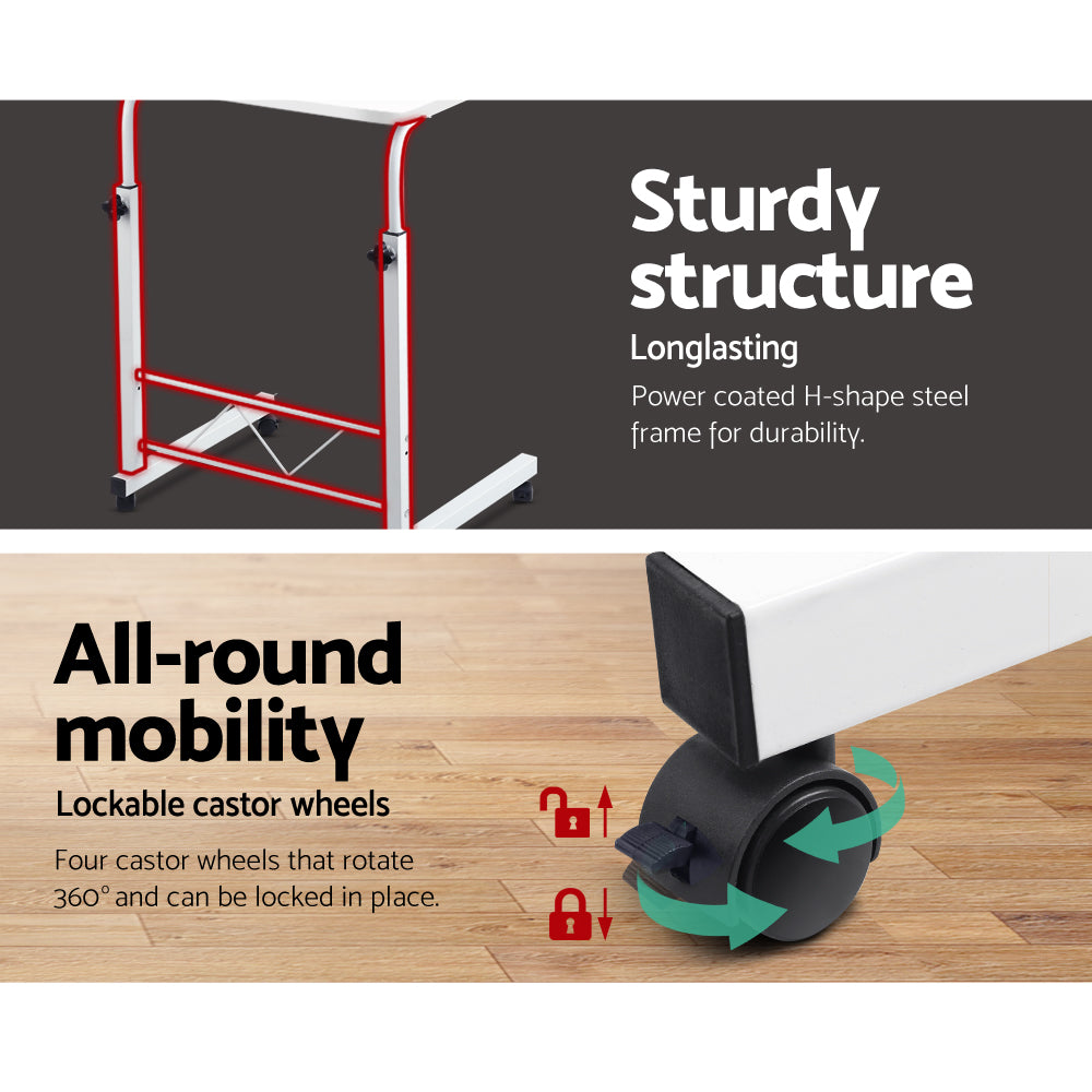 Marlook Laptop Desk Table Adjustable 60CM White