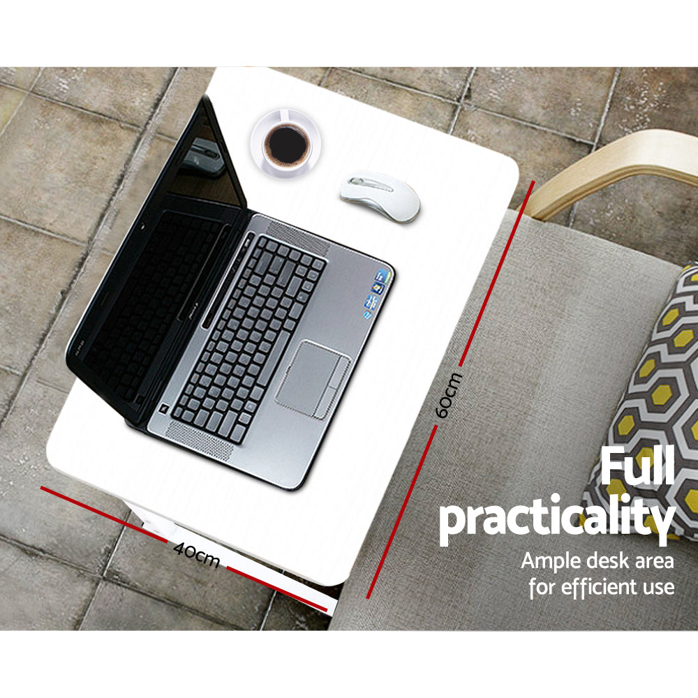 Marlook Laptop Desk Table Adjustable 60CM White
