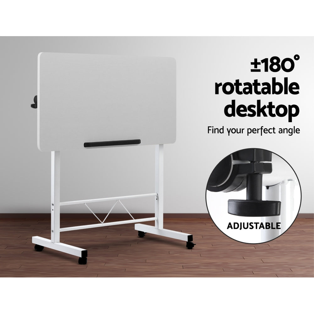 Marlook Laptop Desk Table Adjustable 80CM White