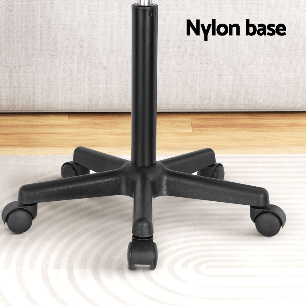 Marlook Laptop Desk Portable Height Adjustable Table Caster Wheels 60CM Black
