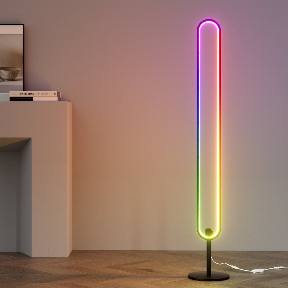 Marlook RGB LED Floor Lamp Remote Control Corner Light Stand Gaming Room 118CM