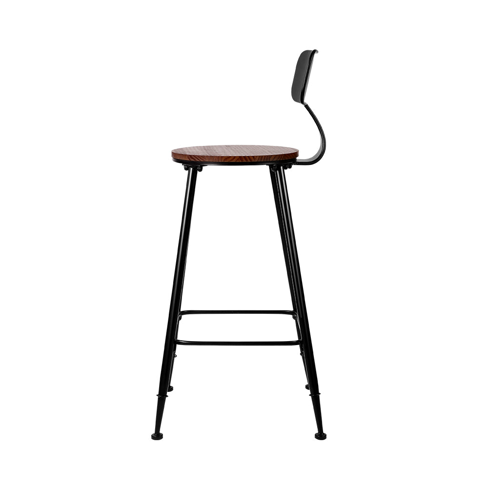 Marlook 4x Bar Stools Vintage Metal Chairs