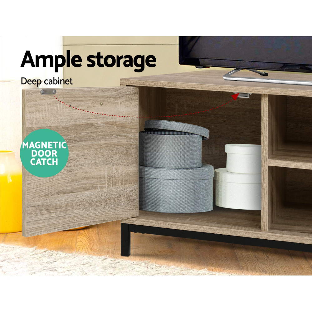 Marlook TV Cabinet Entertainment Unit 132cm Pine Tania